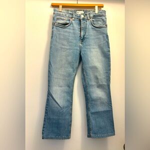 Zara Light Blue Flare Jeans